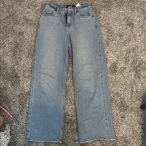 Hollister Denim Blue Straight Leg Jeans